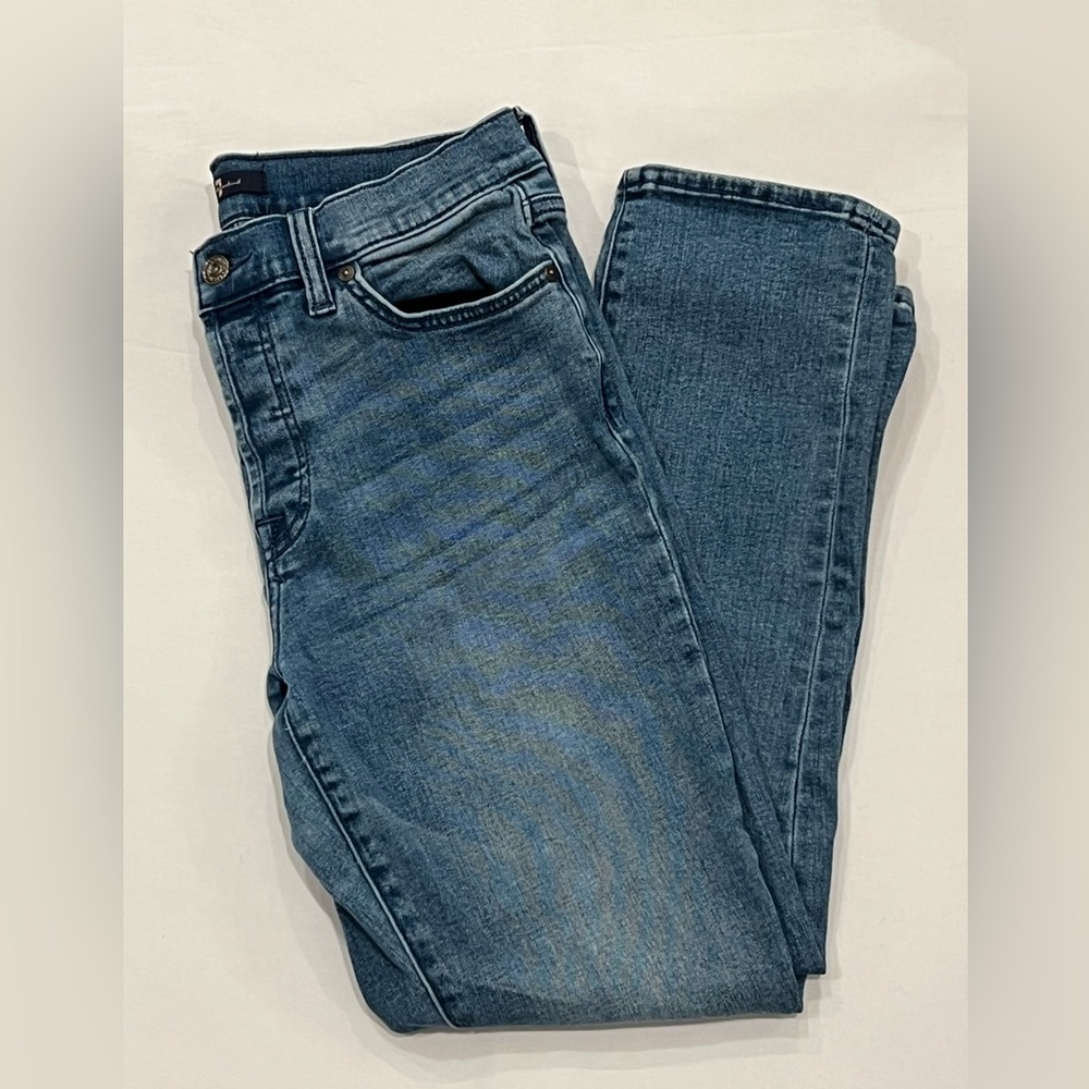7 for Mankind Denim jeans with embroidered pockets, size 27, lightly used